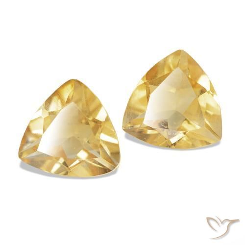Gemas de Citrino Oro natural de 0.70 ct, Trillón, VS