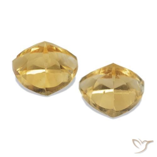 Gemas de Citrino Naranja dorado intenso natural de 1.49 ct, Trillón, VS-SI