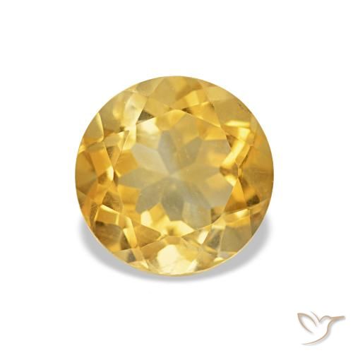 1.27ct Oro Citrino, Redondo, VS