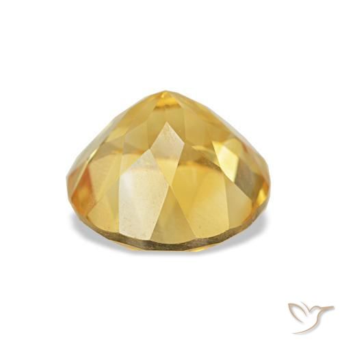 Citrino Amarillo púrpura natural de 1.90 ct, Corte Redondo, VS