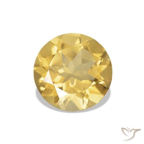 1.18ct Oro Citrino, Redondo, VVS