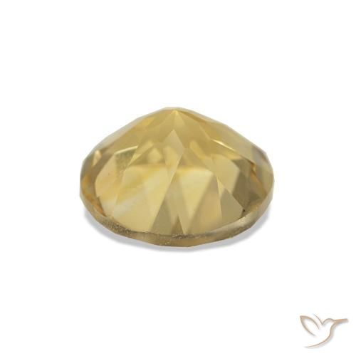 Citrino Oro natural de 1.18 ct, Corte Redondo, VVS