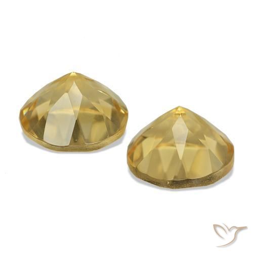 Gemas de Citrino Dorado natural de 2.50 ct, Corte Redondo, VVS