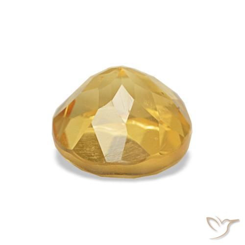 Citrino Amarillo claro natural de 1.06 ct, Corte Redondo, VS