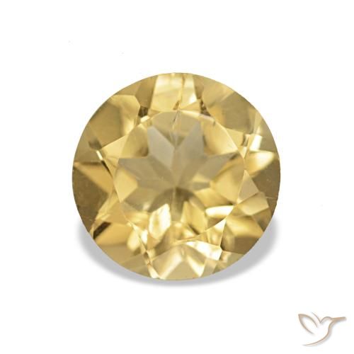 1.13ct Amarillo-dorado claro Citrino, Redondo, VS