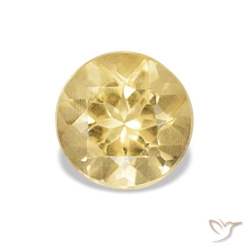 1.02ct Dorado claro Citrino, Redondo, VS