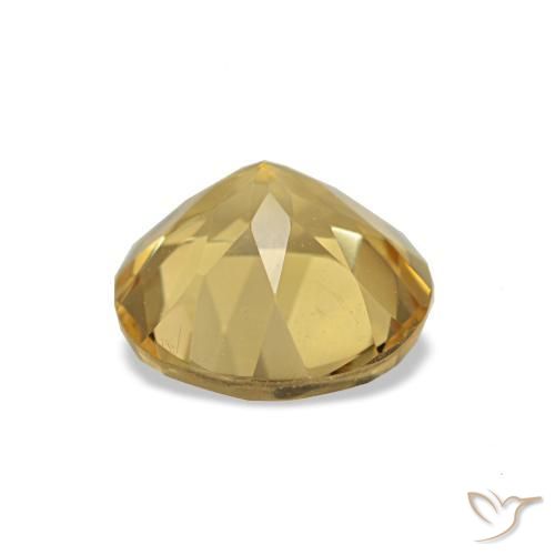 Citrino Amarillo claro natural de 1.04 ct, Corte Redondo, VVS