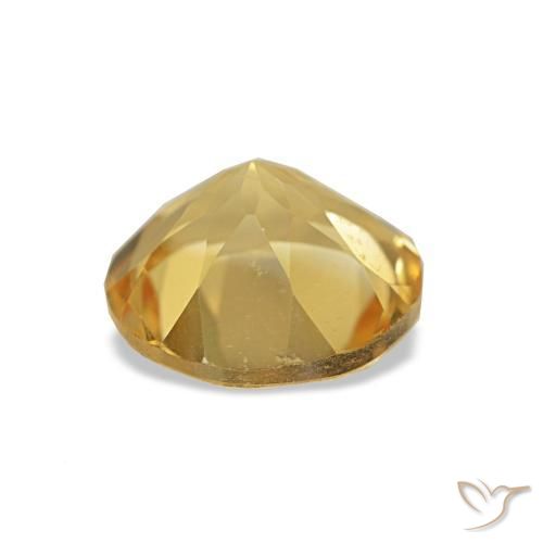 Citrino Amarillo claro natural de 1.10 ct, Corte Redondo, VVS