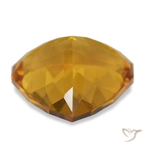 Citrino Dorado-naranja medio natural de 15.95 ct, Trillón, VVS