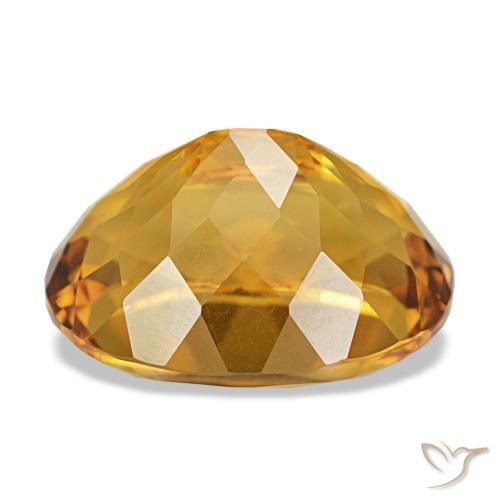 Citrino Medium Light Orange-Gold natural de 10.47 ct, Corte Óvalo, VVS