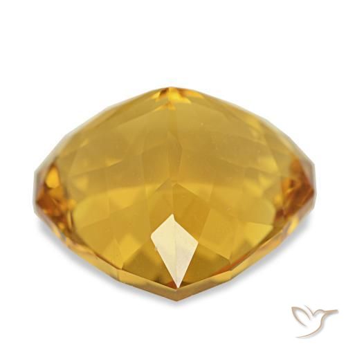 Citrino Dorado naranja natural de 6.33 ct, En forma de pera, VVS