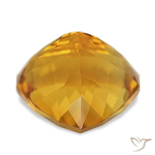 Citrino Dorado naranja intenso natural de 14.77 ct, En forma de pera, VVS
