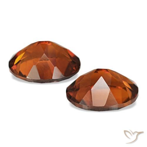Gemas de Citrino Naranja oscuro natural de 3.18 ct, Corte Óvalo, VS