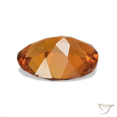 Citrino Naranja medio natural de 1.34 ct, Corte Óvalo, VS