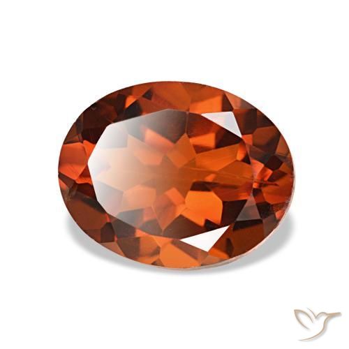 Citrino Naranja oscuro natural de 1.78 ct, Corte Óvalo, VS-SI