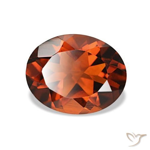 Citrino Ámbar naranja natural de 1.68 ct, Corte Óvalo, VS-SI