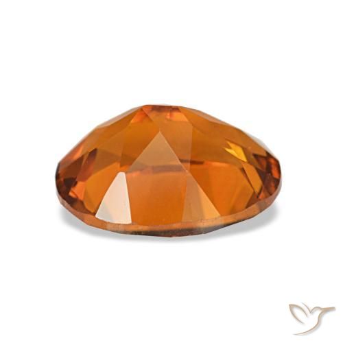 Citrino naranja natural de 1,62 ct, corte óvalo, VVS