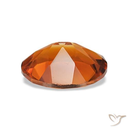 Citrino Medium Dark-Orange natural de 1.50 ct, Corte Óvalo, VVS-VS