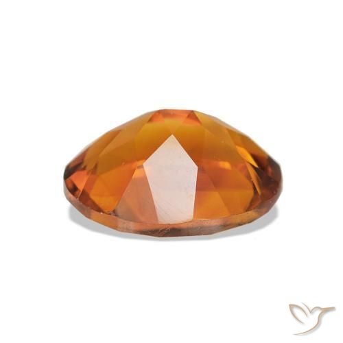 Citrino Naranja medio natural de 1.53 ct, Corte Óvalo, VVS