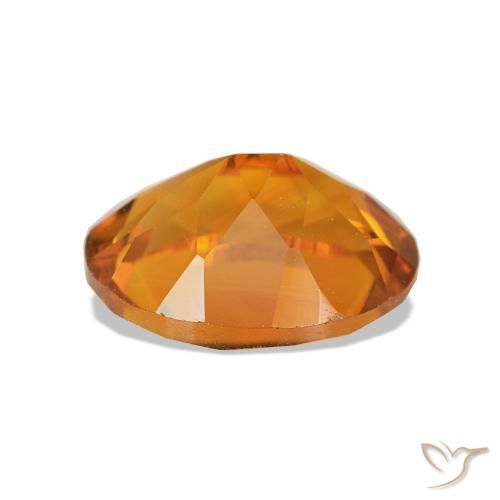 Citrino naranja natural de 1,83 ct, corte óvalo, VVS