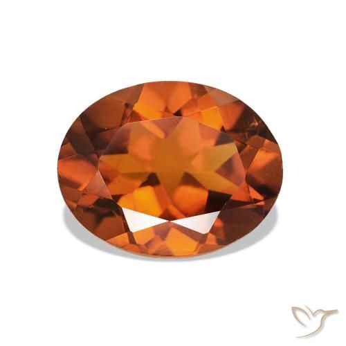 1.58ct Ámbar naranja Citrino, Ovalada, VS