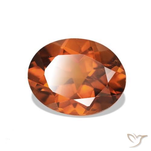 Citrino Ámbar naranja natural de 1.58 ct, Corte Óvalo, VS