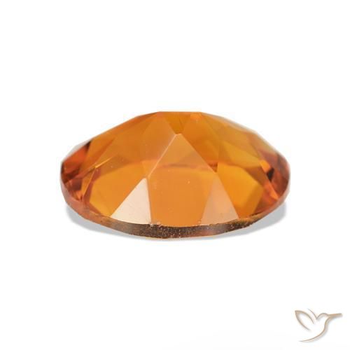 Citrino Naranja medio natural de 1.60 ct, Corte Óvalo, VVS-VS