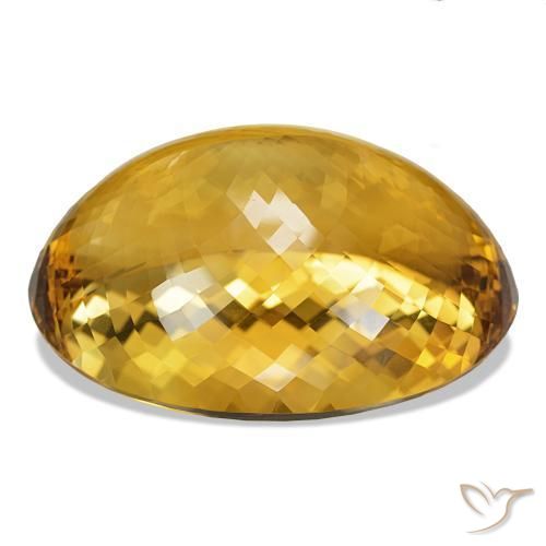Citrino Medium Light-Golden natural de 444.96 ct, Corte Óvalo, IF
