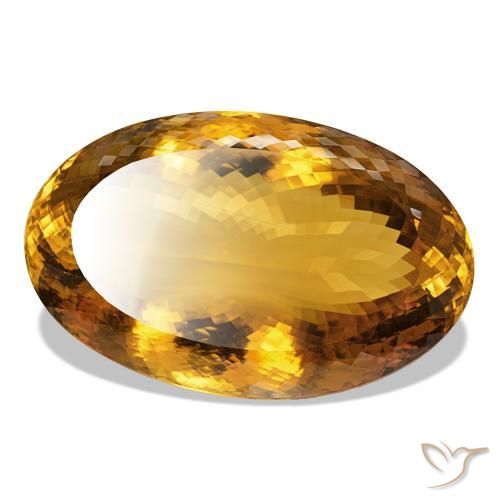 Citrino Marrón-oro natural de 544.20 ct, Corte Óvalo, IF