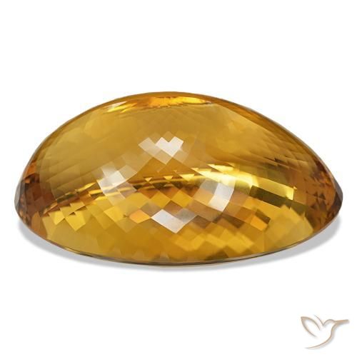 Citrino Marrón-oro natural de 544.20 ct, Corte Óvalo, IF