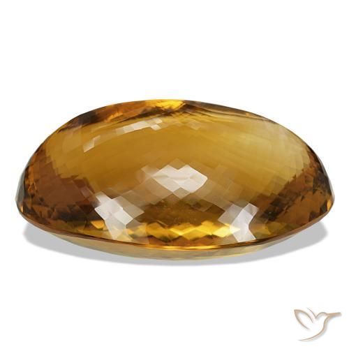 Citrino Marrón-oro natural de 822.18 ct, Corte Óvalo, IF