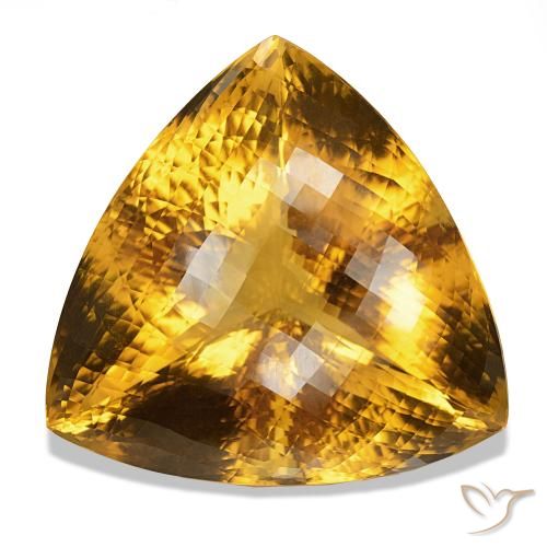 Citrino dorado natural de 551,04 ct, trillón, IF
