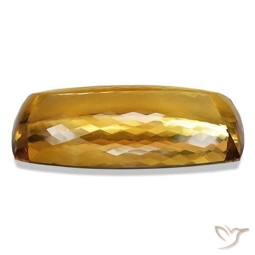 Citrino Medium Light-Golden natural de 582.39 ct, Corte Cojín, IF