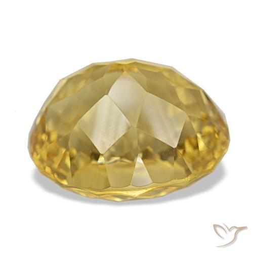 Citrino Dorado claro natural de 14.32 ct, Corte Óvalo, VVS