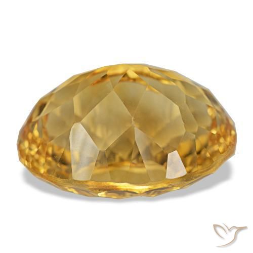 Citrino Dorado natural de 22.18 ct, Corte Óvalo, VVS-VS