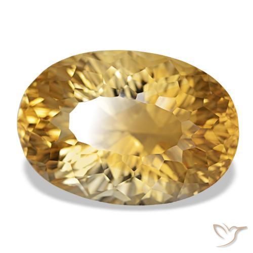 Citrino Medium Dark-Golden natural de 18.93 ct, Corte Óvalo, VVS