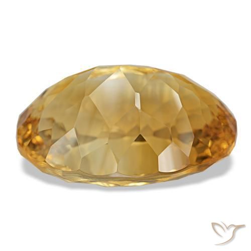 Citrino Medium Dark-Golden natural de 18.93 ct, Corte Óvalo, VVS