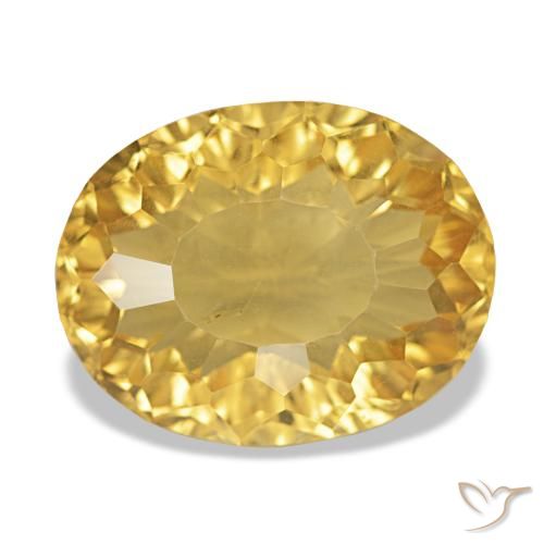 Citrino Oro natural de 11.11 ct, Corte Óvalo, VVS