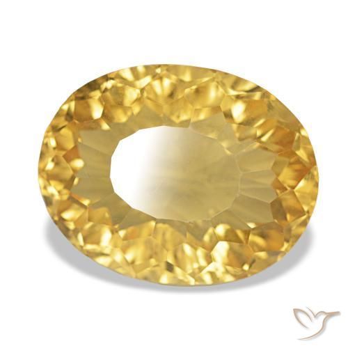 Citrino Oro natural de 11.11 ct, Corte Óvalo, VVS