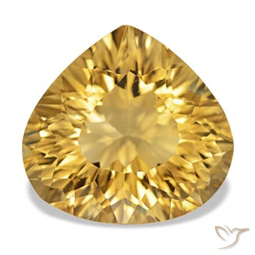 11.30ct Dorado Citrino Piedras Preciosas, En forma de pera, VVS