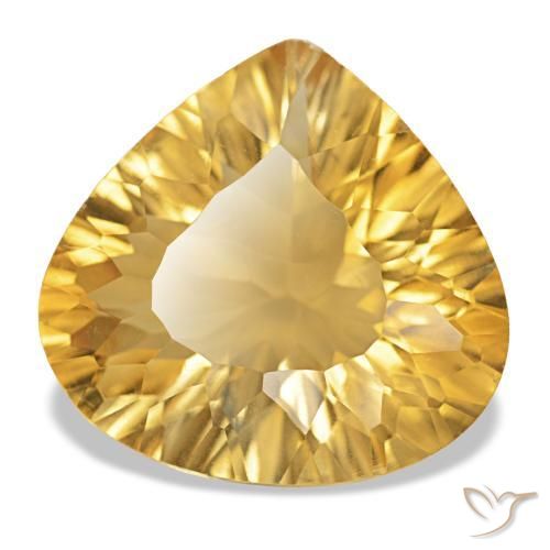 Citrino Oro natural de 11.94 ct, En forma de pera, VS