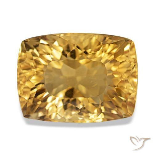 Citrino Dorado intenso natural de 11.95 ct, Corte Baguette, VS