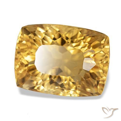 Citrino Dorado intenso natural de 11.95 ct, Corte Baguette, VS