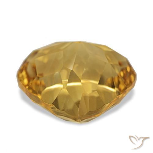 Citrino Dorado intenso natural de 8.73 ct, En forma de pera, VVS