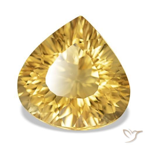 Citrino Oro natural de 10.18 ct, En forma de pera, VVS