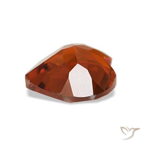Citrino Naranja oscuro natural de 1.06 ct, Forma de corazón, VS