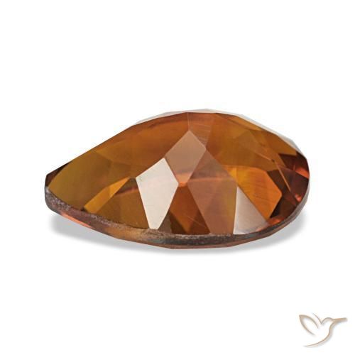 Citrino Naranja oscuro natural de 1.78 ct, En forma de pera, VVS