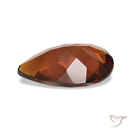 Citrino Naranja rojizo natural de 1.26 ct, En forma de pera, VVS