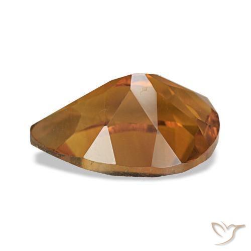Citrino Naranja oscuro natural de 1.90 ct, En forma de pera, VVS