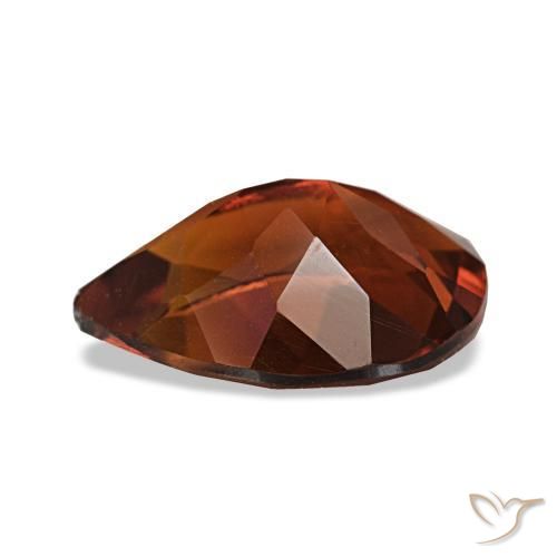 Citrino naranja natural de 1,58 ct, en forma de pera, VVS-VS